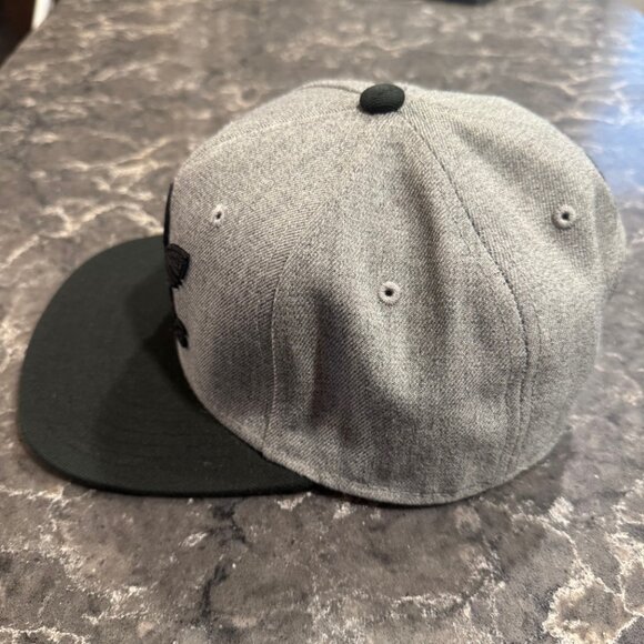 Wolf Gray & Black Snapback Adidas Hat - Picture 4 of 10